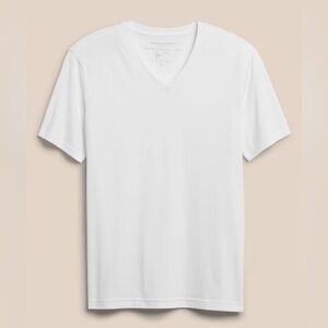 Banana Republic Factory Premium Wash T-Shirt White Size Large Mens